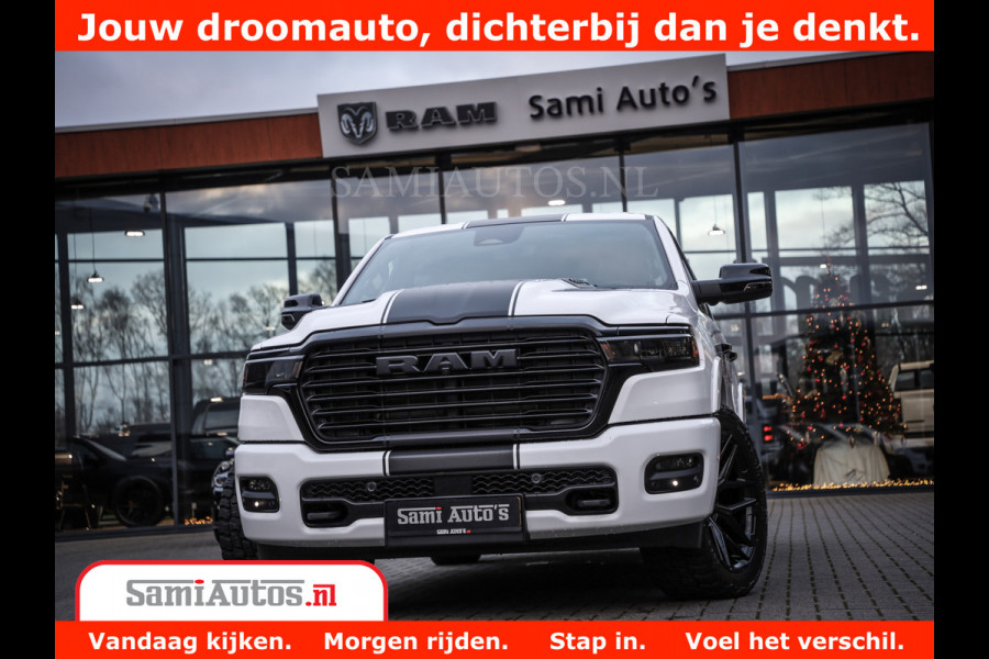 Dodge Ram 1500 Laramie Night | Face Lift | 420Pk 636 Nn | Extra Groot Scherm + Passagiers Scherm | Comfortabele Dubbele Cabine met Royale 5 Zitplaatsen | Nu Leverbaar uit Voorraad | Voorraad Nr 2223 - 5047
