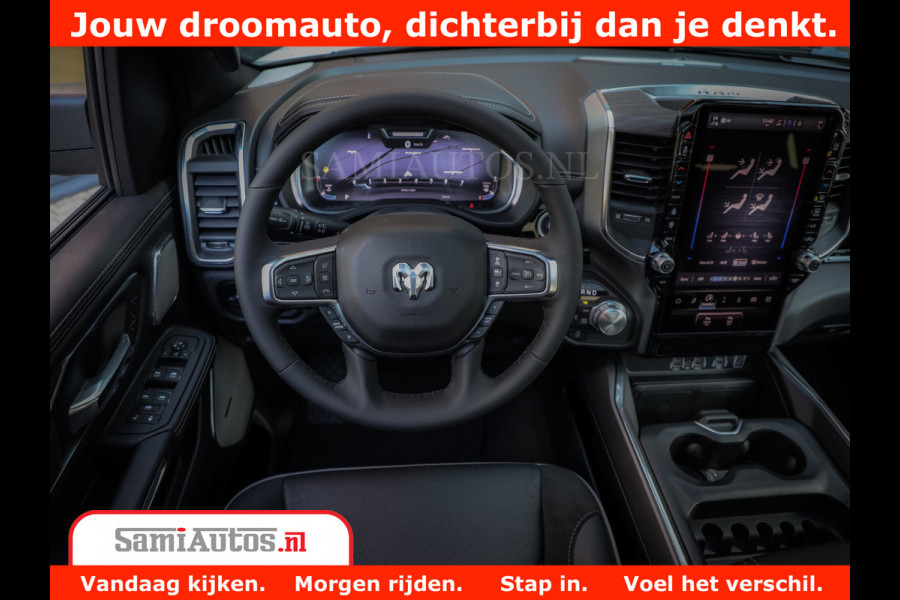 Dodge Ram 1500 Laramie Night | Face Lift | 420Pk 636 Nn | Extra Groot Scherm + Passagiers Scherm | Comfortabele Dubbele Cabine met Royale 5 Zitplaatsen | Nu Leverbaar uit Voorraad | Voorraad Nr 2223 - 5047
