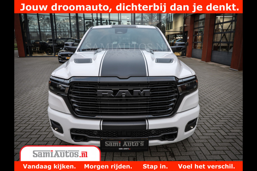 Dodge Ram 1500 Laramie Night | Face Lift | 420Pk 636 Nn | Extra Groot Scherm + Passagiers Scherm | Comfortabele Dubbele Cabine met Royale 5 Zitplaatsen | Nu Leverbaar uit Voorraad | Voorraad Nr 2223 - 5047