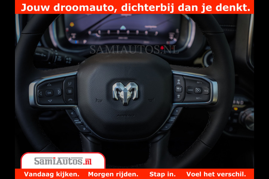 Dodge Ram 1500 Laramie Night | Face Lift | 420Pk 636 Nn | Extra Groot Scherm + Passagiers Scherm | Comfortabele Dubbele Cabine met Royale 5 Zitplaatsen | Nu Leverbaar uit Voorraad | Voorraad Nr 2223 - 5047