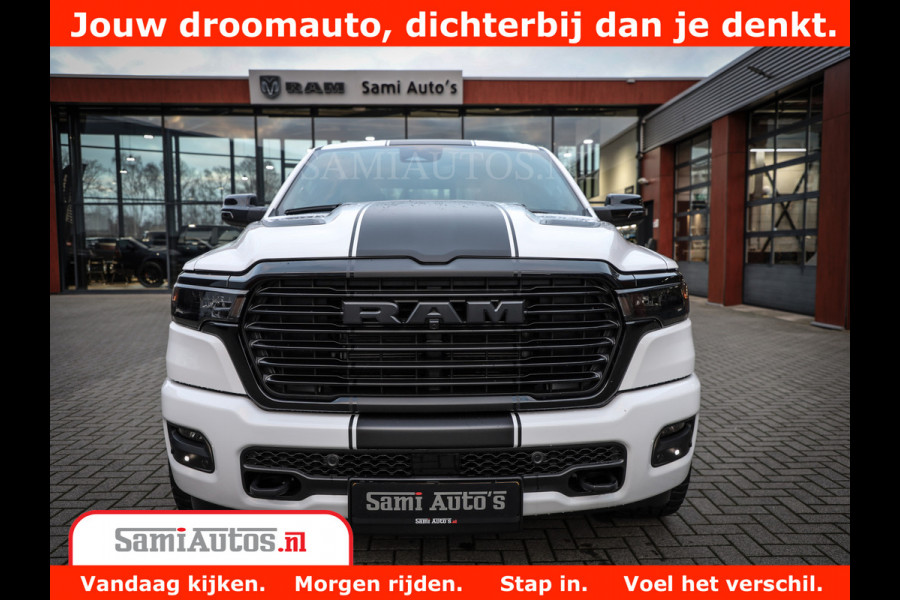 Dodge Ram 1500 Laramie Night | Face Lift | 420Pk 636 Nn | Extra Groot Scherm + Passagiers Scherm | Comfortabele Dubbele Cabine met Royale 5 Zitplaatsen | Nu Leverbaar uit Voorraad | Voorraad Nr 2223 - 5047