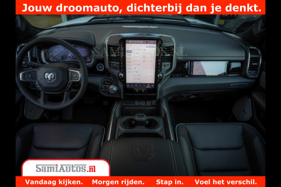 Dodge Ram 1500 Laramie Night | Face Lift | 420Pk 636 Nn | Extra Groot Scherm + Passagiers Scherm | Comfortabele Dubbele Cabine met Royale 5 Zitplaatsen | Nu Leverbaar uit Voorraad | Voorraad Nr 2223 - 5047