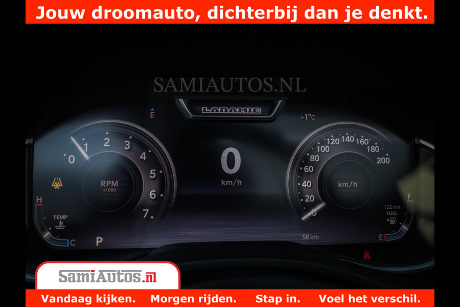 Dodge Ram 1500 Laramie Night | Face Lift | 420Pk 636 Nn | Extra Groot Scherm + Passagiers Scherm | Comfortabele Dubbele Cabine met Royale 5 Zitplaatsen | Nu Leverbaar uit Voorraad | Voorraad Nr 2223 - 5047