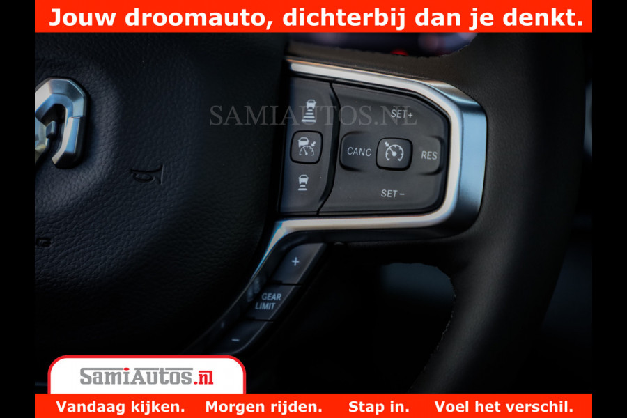 Dodge Ram 1500 Laramie Night | Face Lift | 420Pk 636 Nn | Extra Groot Scherm + Passagiers Scherm | Comfortabele Dubbele Cabine met Royale 5 Zitplaatsen | Nu Leverbaar uit Voorraad | Voorraad Nr 2223 - 5047