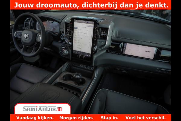 Dodge Ram 1500 Laramie Night | Face Lift | 420Pk 636 Nn | Extra Groot Scherm + Passagiers Scherm | Comfortabele Dubbele Cabine met Royale 5 Zitplaatsen | Nu Leverbaar uit Voorraad | Voorraad Nr 2223 - 5047
