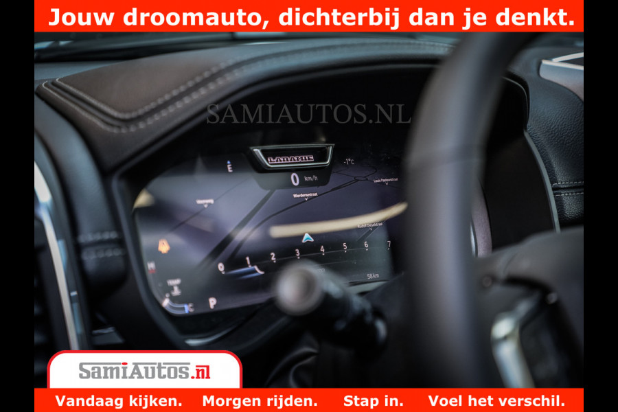 Dodge Ram 1500 Laramie Night | Face Lift | 420Pk 636 Nn | Extra Groot Scherm + Passagiers Scherm | Comfortabele Dubbele Cabine met Royale 5 Zitplaatsen | Nu Leverbaar uit Voorraad | Voorraad Nr 2223 - 5047