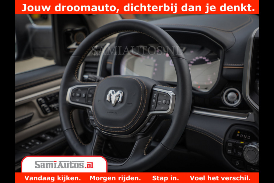 Dodge Ram 1500 Tungsten | De Meest Luxe Pick-Up op de Markt | 540 Pk 706 Nm | Exclusieve en Kracht | Comfortabele Dubbele Cabine met Royale 5 Zitplaatsen | BPM vrij | Nu Leverbaar uit Voorraad | Voorraad Nr 2321 - 8586