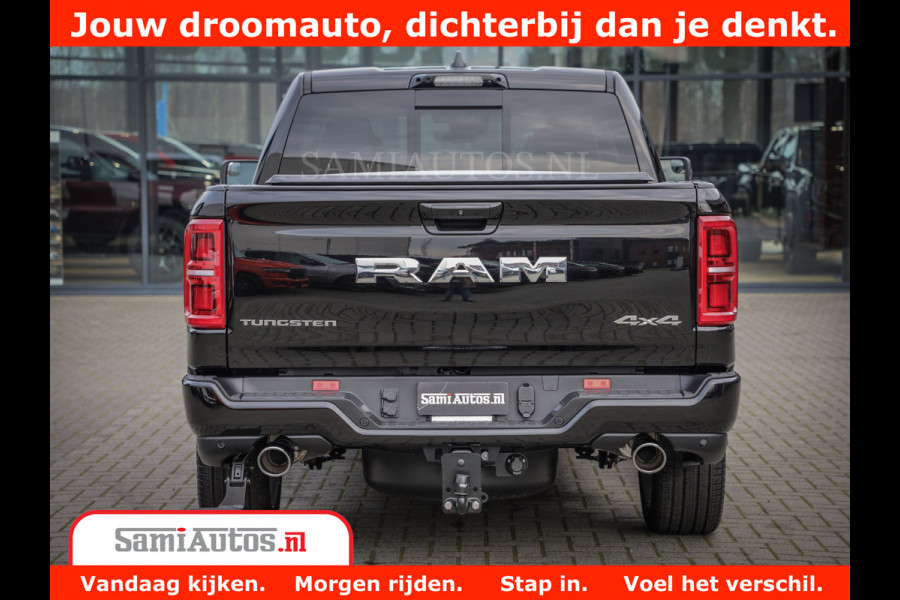 Dodge Ram 1500 Tungsten | De Meest Luxe Pick-Up op de Markt | 540 Pk 706 Nm | Exclusieve en Kracht | Comfortabele Dubbele Cabine met Royale 5 Zitplaatsen | BPM vrij | Nu Leverbaar uit Voorraad | Voorraad Nr 2321 - 8586