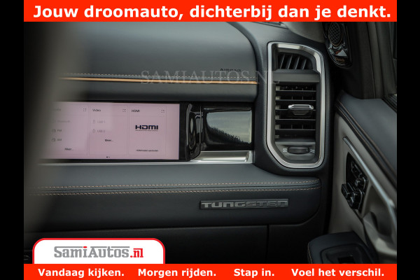 Dodge Ram 1500 Tungsten | De Meest Luxe Pick-Up op de Markt | 540 Pk 706 Nm | Exclusieve en Kracht | Comfortabele Dubbele Cabine met Royale 5 Zitplaatsen | BPM vrij | Nu Leverbaar uit Voorraad | Voorraad Nr 2321 - 8586