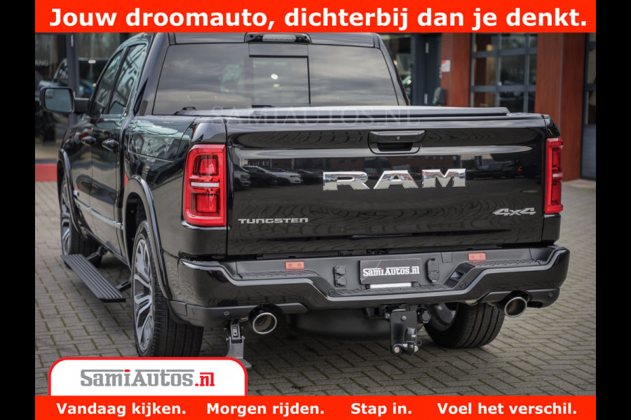 Dodge Ram 1500 Tungsten | De Meest Luxe Pick-Up op de Markt | 540 Pk 706 Nm | Exclusieve en Kracht | Comfortabele Dubbele Cabine met Royale 5 Zitplaatsen | BPM vrij | Nu Leverbaar uit Voorraad | Voorraad Nr 2321 - 8586