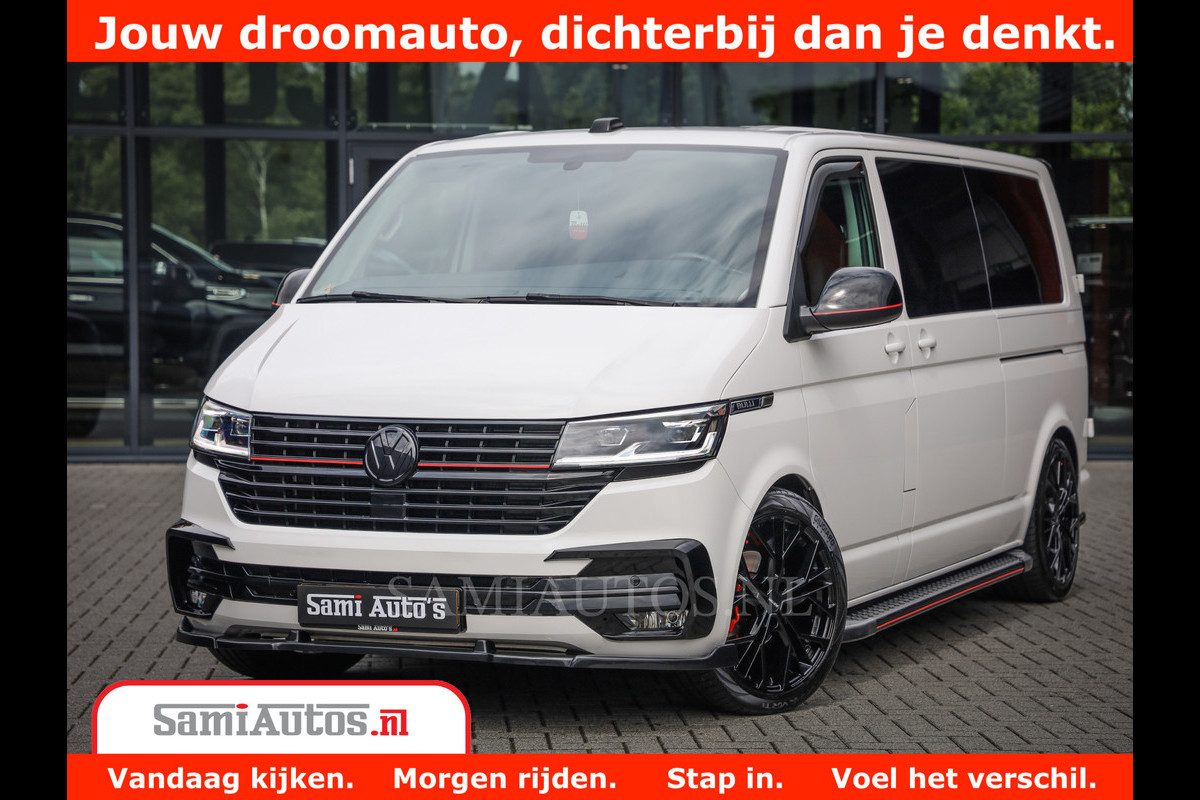 Volkswagen Transporter 2.0 TDI DC L2H1 30 Bulli 6 Persoons | Zeer Dik | In Zeer Goede Conditie | Comfortabele Dubbele Cabine met 6 Zitplaatsen | Body Kit | 20 Inch Brede Zwarte Wielen | Full Led | Camera | 2X Schuif Deuren | Volkswagen Transporter 2.0 TDI DC L2H1 30 Bulli 6 Persoons | Zeer Dik | In Zeer Goede Conditie | Comfortabele Dubbele Cabine met 6 Zitplaatsen | Body Kit | 20 Inch Brede Zwarte Wielen | Full Led | Camera | 2X Schuif Deuren |