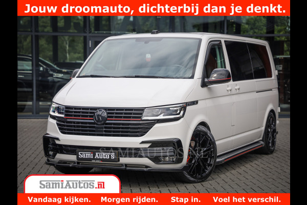 Volkswagen Transporter 2.0 TDI DC L2H1 30 Bulli 6 Persoons | Zeer Dik | In Zeer Goede Conditie | Comfortabele Dubbele Cabine met 6 Zitplaatsen | Body Kit | 20 Inch Brede Zwarte Wielen | Full Led | Camera | 2X Schuif Deuren |