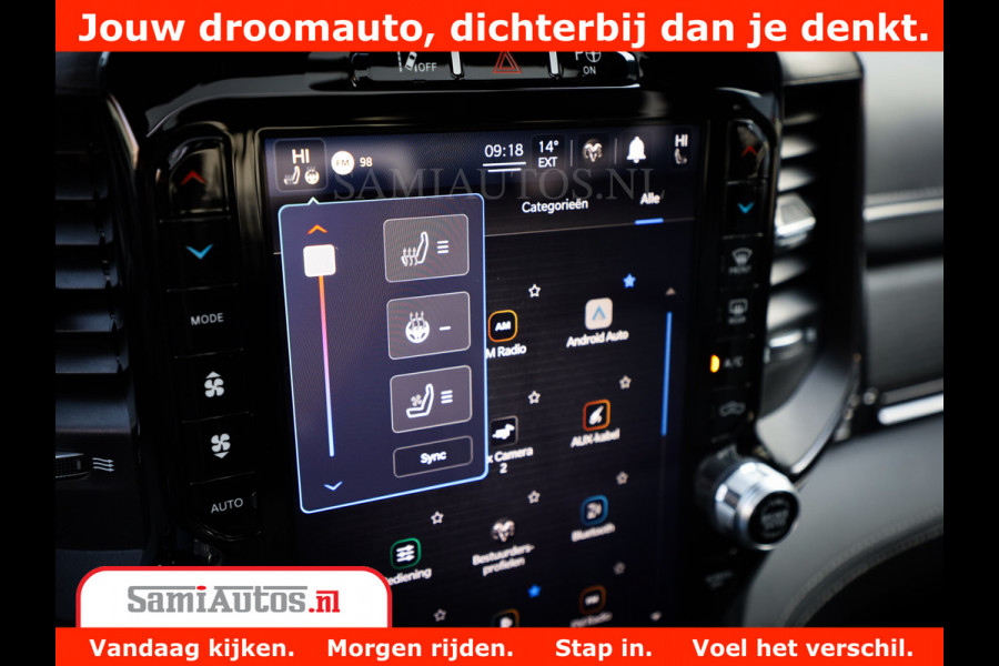 Dodge Ram 1500 Limited Night | 5.7 V8 Hemi Full Option | Comfortabele Dubbele Cabine met Royale 5 Zitplaatsen | De Meest Luxe en Volle Pick-Up in zijn Klasse | BPM vrij | Nu Leverbaar uit Voorraad | Voorraad Nr v45lpr