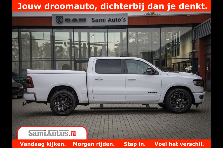 Dodge Ram 1500 Limited Night | 5.7 V8 Hemi Full Option | Comfortabele Dubbele Cabine met Royale 5 Zitplaatsen | De Meest Luxe en Volle Pick-Up in zijn Klasse | BPM vrij | Nu Leverbaar uit Voorraad | Voorraad Nr v45lpr