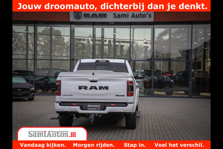 Dodge Ram 1500 Limited Night | 5.7 V8 Hemi Full Option | Comfortabele Dubbele Cabine met Royale 5 Zitplaatsen | De Meest Luxe en Volle Pick-Up in zijn Klasse | BPM vrij | Nu Leverbaar uit Voorraad | Voorraad Nr v45lpr