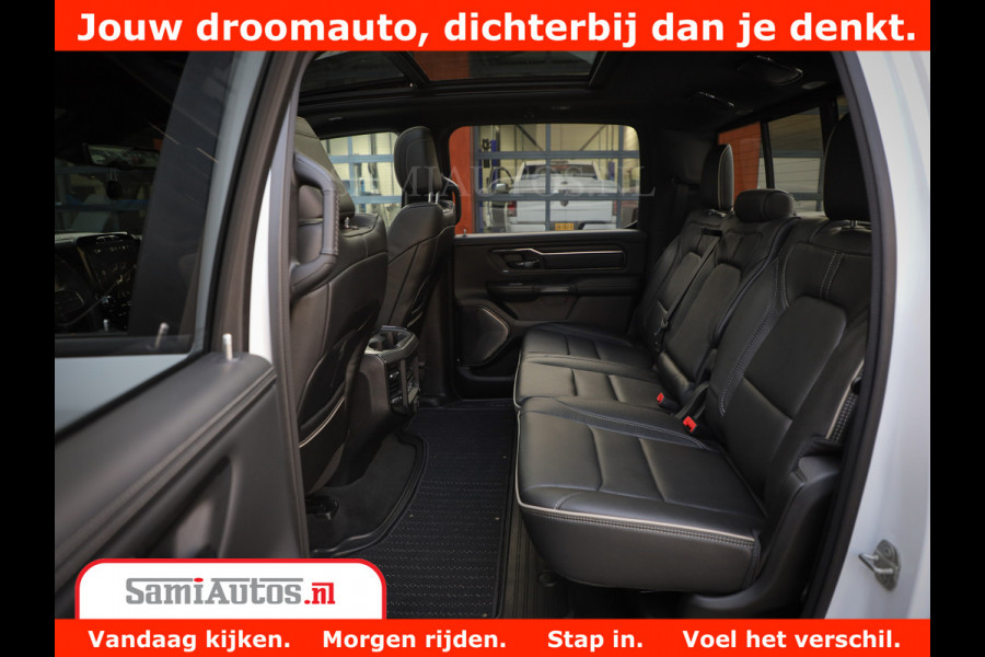 Dodge Ram 1500 Limited Night | 5.7 V8 Hemi Full Option | Comfortabele Dubbele Cabine met Royale 5 Zitplaatsen | De Meest Luxe en Volle Pick-Up in zijn Klasse | BPM vrij | Nu Leverbaar uit Voorraad | Voorraad Nr v45lpr