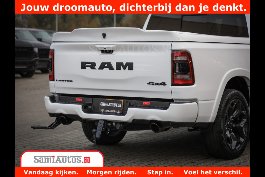 Dodge Ram 1500 Limited Night | 5.7 V8 Hemi Full Option | Comfortabele Dubbele Cabine met Royale 5 Zitplaatsen | De Meest Luxe en Volle Pick-Up in zijn Klasse | BPM vrij | Nu Leverbaar uit Voorraad | Voorraad Nr v45lpr