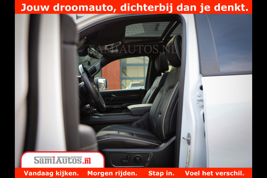 Dodge Ram 1500 Limited Night | 5.7 V8 Hemi Full Option | Comfortabele Dubbele Cabine met Royale 5 Zitplaatsen | De Meest Luxe en Volle Pick-Up in zijn Klasse | BPM vrij | Nu Leverbaar uit Voorraad | Voorraad Nr v45lpr