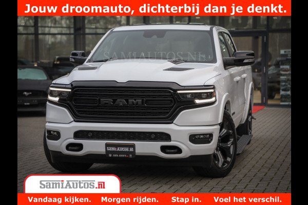 Dodge Ram 1500 Limited Night | 5.7 V8 Hemi Full Option | Comfortabele Dubbele Cabine met Royale 5 Zitplaatsen | De Meest Luxe en Volle Pick-Up in zijn Klasse | BPM vrij | Nu Leverbaar uit Voorraad | Voorraad Nr v45lpr
