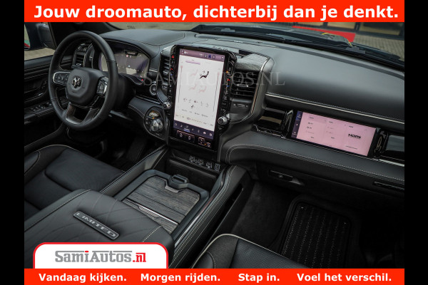 Dodge Ram 1500 Limited Night High Output 540HP 706Nm | Massage + Full Option | De Meest Luxe en Volle Pick-Up in zijn Klasse | Comfortabele Dubbele Cabine met Royale 5 Zitplaatsen | BPM vrij | Nu Leverbaar uit Voorraad | Voorraad Nr 2354 - 3380