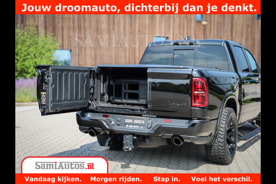 Dodge Ram 1500 Limited Night High Output 540HP 706Nm | Massage + Full Option | De Meest Luxe en Volle Pick-Up in zijn Klasse | Comfortabele Dubbele Cabine met Royale 5 Zitplaatsen | BPM vrij | Nu Leverbaar uit Voorraad | Voorraad Nr 2354 - 3380