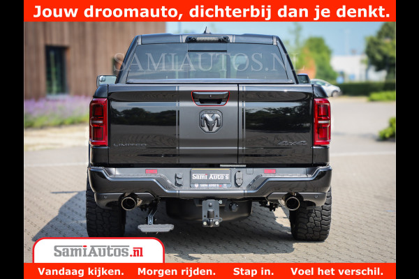 Dodge Ram 1500 Limited Night High Output 540HP 706Nm | Massage + Full Option | De Meest Luxe en Volle Pick-Up in zijn Klasse | Comfortabele Dubbele Cabine met Royale 5 Zitplaatsen | BPM vrij | Nu Leverbaar uit Voorraad | Voorraad Nr 2354 - 3380