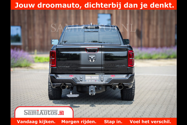 Dodge Ram 1500 Limited Night High Output 540HP 706Nm | Massage + Full Option | De Meest Luxe en Volle Pick-Up in zijn Klasse | Comfortabele Dubbele Cabine met Royale 5 Zitplaatsen | BPM vrij | Nu Leverbaar uit Voorraad | Voorraad Nr 2354 - 3380