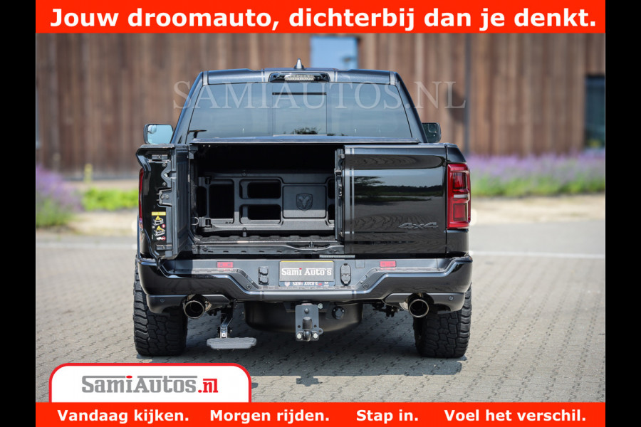 Dodge Ram 1500 Limited Night High Output 540HP 706Nm | Massage + Full Option | De Meest Luxe en Volle Pick-Up in zijn Klasse | Comfortabele Dubbele Cabine met Royale 5 Zitplaatsen | BPM vrij | Nu Leverbaar uit Voorraad | Voorraad Nr 2354 - 3380