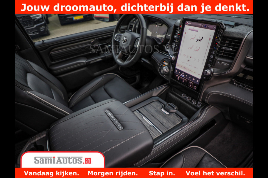 Dodge Ram 1500 Limited Night High Output 540HP 706Nm | Massage + Full Option | De Meest Luxe en Volle Pick-Up in zijn Klasse | Comfortabele Dubbele Cabine met Royale 5 Zitplaatsen | BPM vrij | Nu Leverbaar uit Voorraad | Voorraad Nr 2354 - 3380