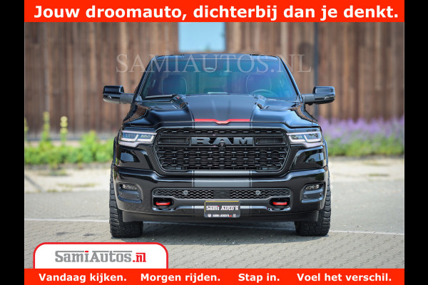 Dodge Ram 1500 Limited Night High Output 540HP 706Nm | Massage + Full Option | De Meest Luxe en Volle Pick-Up in zijn Klasse | Comfortabele Dubbele Cabine met Royale 5 Zitplaatsen | BPM vrij | Nu Leverbaar uit Voorraad | Voorraad Nr 2354 - 3380