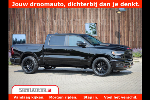 Dodge Ram 1500 Limited Night High Output 540HP 706Nm | Massage + Full Option | De Meest Luxe en Volle Pick-Up in zijn Klasse | Comfortabele Dubbele Cabine met Royale 5 Zitplaatsen | BPM vrij | Nu Leverbaar uit Voorraad | Voorraad Nr 2354 - 3380