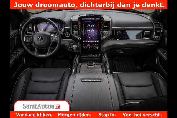 Dodge Ram 1500 Limited Night High Output 540HP 706Nm | Massage + Full Option | De Meest Luxe en Volle Pick-Up in zijn Klasse | Comfortabele Dubbele Cabine met Royale 5 Zitplaatsen | BPM vrij | Nu Leverbaar uit Voorraad | Voorraad Nr 2354 - 3380