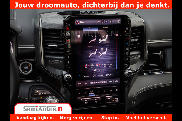 Dodge Ram 1500 Limited Night High Output 540HP 706Nm | Massage + Full Option | De Meest Luxe en Volle Pick-Up in zijn Klasse | Comfortabele Dubbele Cabine met Royale 5 Zitplaatsen | BPM vrij | Nu Leverbaar uit Voorraad | Voorraad Nr 2354 - 3380