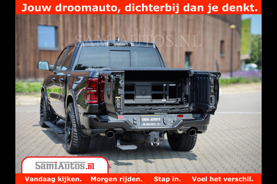 Dodge Ram 1500 Limited Night High Output 540HP 706Nm | Massage + Full Option | De Meest Luxe en Volle Pick-Up in zijn Klasse | Comfortabele Dubbele Cabine met Royale 5 Zitplaatsen | BPM vrij | Nu Leverbaar uit Voorraad | Voorraad Nr 2354 - 3380