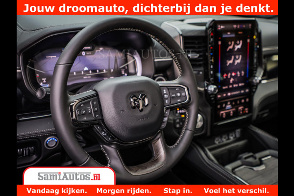 Dodge Ram 1500 Limited Night High Output 540HP 706Nm | Massage + Full Option | De Meest Luxe en Volle Pick-Up in zijn Klasse | Comfortabele Dubbele Cabine met Royale 5 Zitplaatsen | BPM vrij | Nu Leverbaar uit Voorraad | Voorraad Nr 2354 - 3380