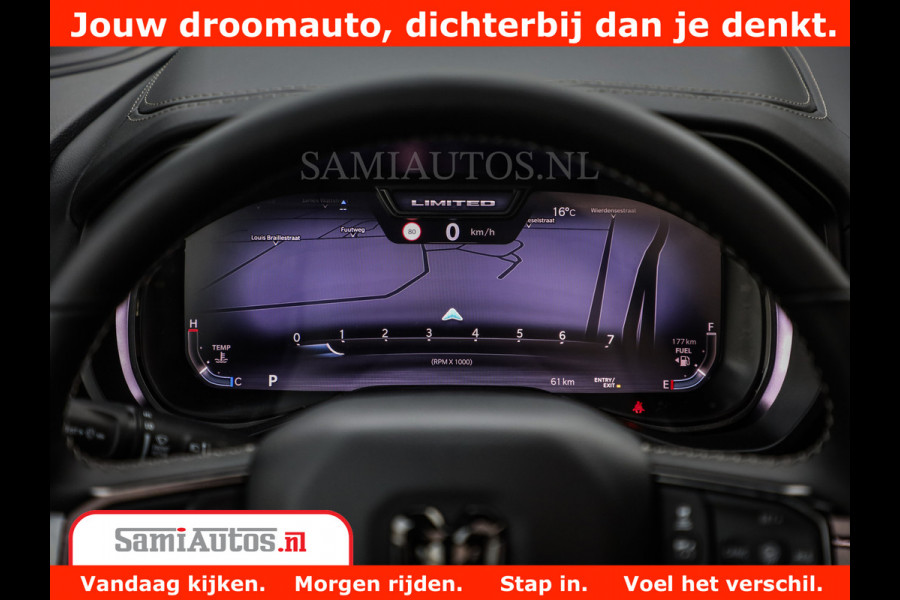 Dodge Ram 1500 Limited Night High Output 540HP 706Nm | Massage + Full Option | De Meest Luxe en Volle Pick-Up in zijn Klasse | Comfortabele Dubbele Cabine met Royale 5 Zitplaatsen | BPM vrij | Nu Leverbaar uit Voorraad | Voorraad Nr 2354 - 3380