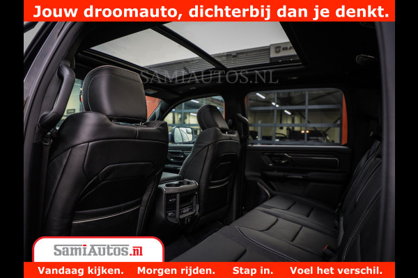 Dodge Ram 1500 Limited Night High Output 540HP 706Nm | Massage + Full Option | De Meest Luxe en Volle Pick-Up in zijn Klasse | Comfortabele Dubbele Cabine met Royale 5 Zitplaatsen | BPM vrij | Nu Leverbaar uit Voorraad | Voorraad Nr 2354 - 3380