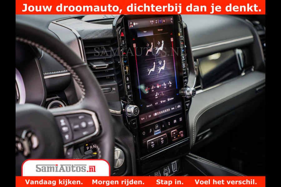 Dodge Ram 1500 Limited Night High Output 540HP 706Nm | Massage + Full Option | De Meest Luxe en Volle Pick-Up in zijn Klasse | Comfortabele Dubbele Cabine met Royale 5 Zitplaatsen | BPM vrij | Nu Leverbaar uit Voorraad | Voorraad Nr 2354 - 3380