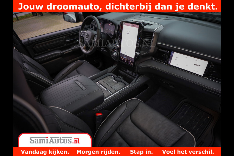 Dodge Ram 1500 Limited Night High Output 540HP 706Nm | Massage + Full Option | De Meest Luxe en Volle Pick-Up in zijn Klasse | Comfortabele Dubbele Cabine met Royale 5 Zitplaatsen | BPM vrij | Nu Leverbaar uit Voorraad | Voorraad Nr 2327 - 5407