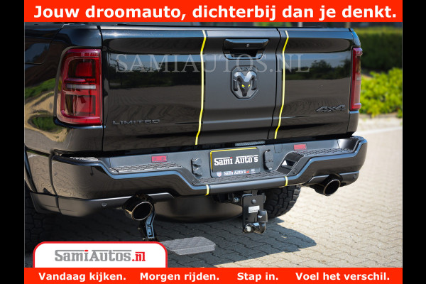 Dodge Ram 1500 Limited Night High Output 540HP 706Nm | Massage + Full Option | De Meest Luxe en Volle Pick-Up in zijn Klasse | Comfortabele Dubbele Cabine met Royale 5 Zitplaatsen | BPM vrij | Nu Leverbaar uit Voorraad | Voorraad Nr 2327 - 5407