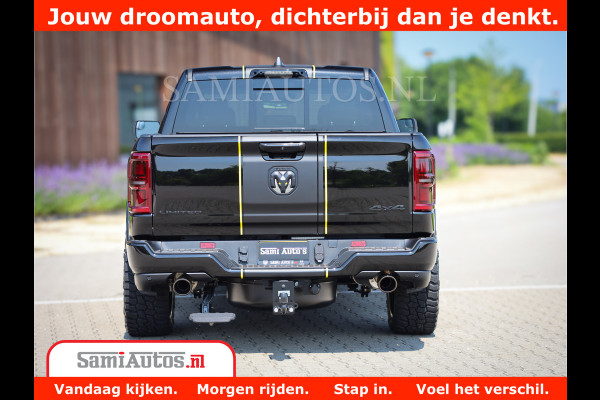 Dodge Ram 1500 Limited Night High Output 540HP 706Nm | Massage + Full Option | De Meest Luxe en Volle Pick-Up in zijn Klasse | Comfortabele Dubbele Cabine met Royale 5 Zitplaatsen | BPM vrij | Nu Leverbaar uit Voorraad | Voorraad Nr 2327 - 5407