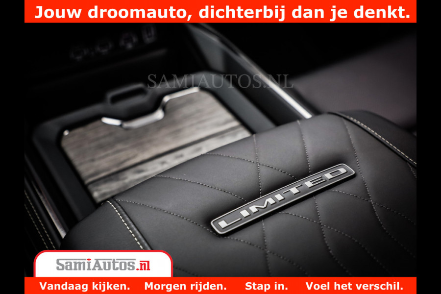 Dodge Ram 1500 Limited Night High Output 540HP 706Nm | Massage + Full Option | De Meest Luxe en Volle Pick-Up in zijn Klasse | Comfortabele Dubbele Cabine met Royale 5 Zitplaatsen | BPM vrij | Nu Leverbaar uit Voorraad | Voorraad Nr 2327 - 5407