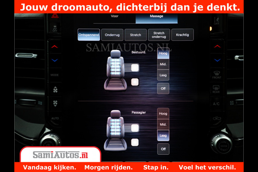 Dodge Ram 1500 Limited Night High Output 540HP 706Nm | Massage + Full Option | De Meest Luxe en Volle Pick-Up in zijn Klasse | Comfortabele Dubbele Cabine met Royale 5 Zitplaatsen | BPM vrij | Nu Leverbaar uit Voorraad | Voorraad Nr 2327 - 5407