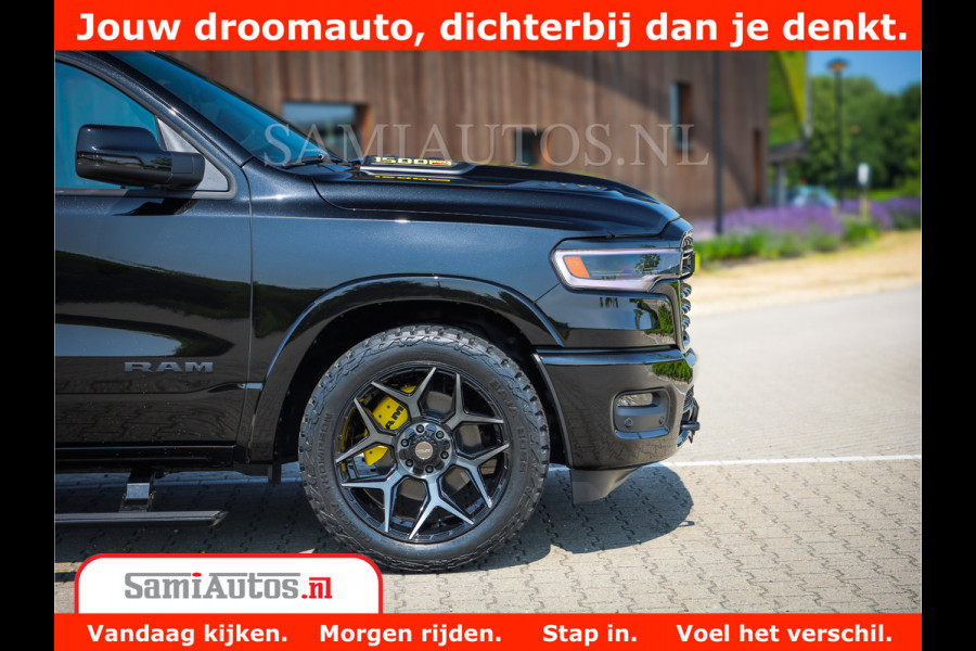 Dodge Ram 1500 Limited Night High Output 540HP 706Nm | Massage + Full Option | De Meest Luxe en Volle Pick-Up in zijn Klasse | Comfortabele Dubbele Cabine met Royale 5 Zitplaatsen | BPM vrij | Nu Leverbaar uit Voorraad | Voorraad Nr 2327 - 5407