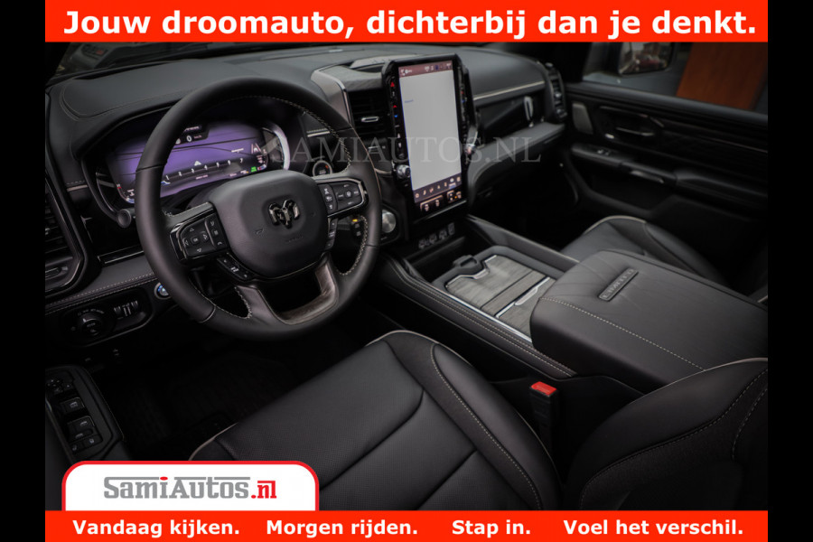 Dodge Ram 1500 Limited Night High Output 540HP 706Nm | Massage + Full Option | De Meest Luxe en Volle Pick-Up in zijn Klasse | Comfortabele Dubbele Cabine met Royale 5 Zitplaatsen | BPM vrij | Nu Leverbaar uit Voorraad | Voorraad Nr 2327 - 5407