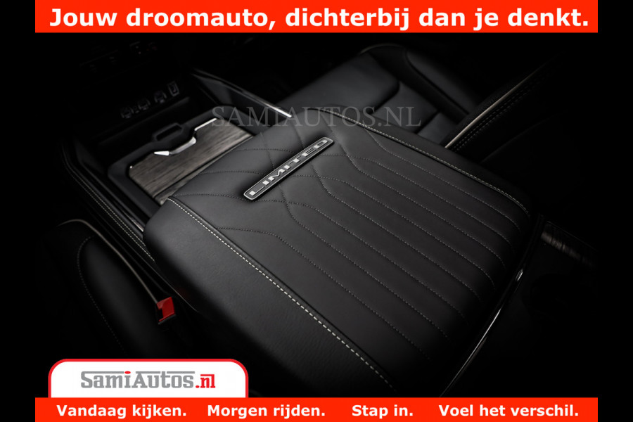 Dodge Ram 1500 Limited Night High Output 540HP 706Nm | Massage + Full Option | De Meest Luxe en Volle Pick-Up in zijn Klasse | Comfortabele Dubbele Cabine met Royale 5 Zitplaatsen | BPM vrij | Nu Leverbaar uit Voorraad | Voorraad Nr 2327 - 5407