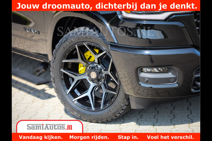 Dodge Ram 1500 Limited Night High Output 540HP 706Nm | Massage + Full Option | De Meest Luxe en Volle Pick-Up in zijn Klasse | Comfortabele Dubbele Cabine met Royale 5 Zitplaatsen | BPM vrij | Nu Leverbaar uit Voorraad | Voorraad Nr 2327 - 5407