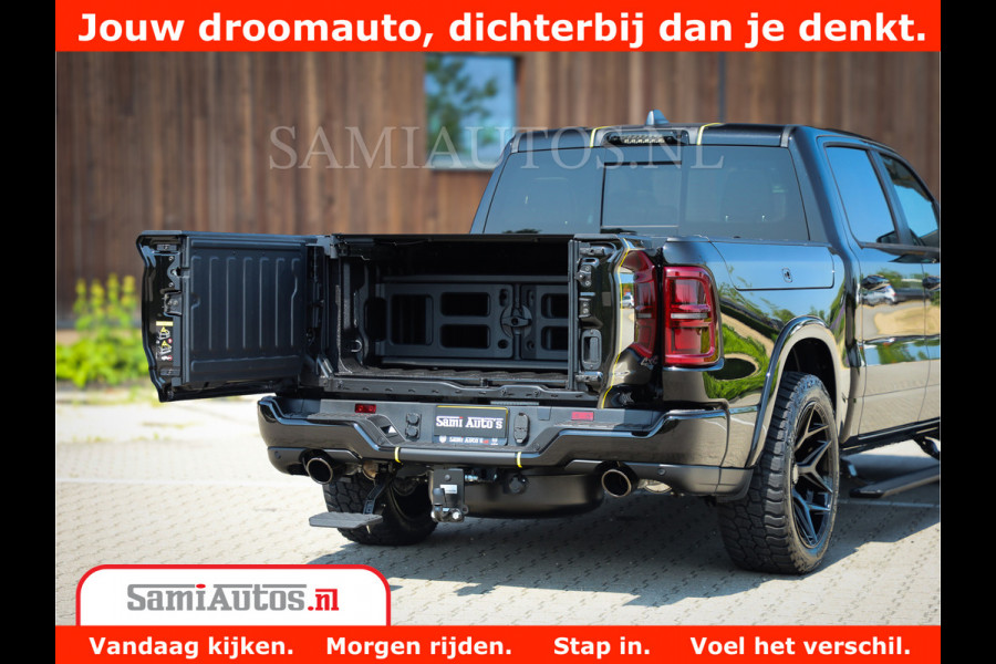 Dodge Ram 1500 Limited Night High Output 540HP 706Nm | Massage + Full Option | De Meest Luxe en Volle Pick-Up in zijn Klasse | Comfortabele Dubbele Cabine met Royale 5 Zitplaatsen | BPM vrij | Nu Leverbaar uit Voorraad | Voorraad Nr 2327 - 5407