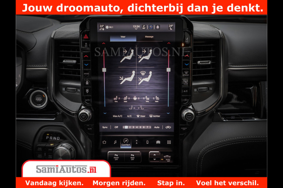 Dodge Ram 1500 Limited Night High Output 540HP 706Nm | Massage + Full Option | De Meest Luxe en Volle Pick-Up in zijn Klasse | Comfortabele Dubbele Cabine met Royale 5 Zitplaatsen | BPM vrij | Nu Leverbaar uit Voorraad | Voorraad Nr 2327 - 5407