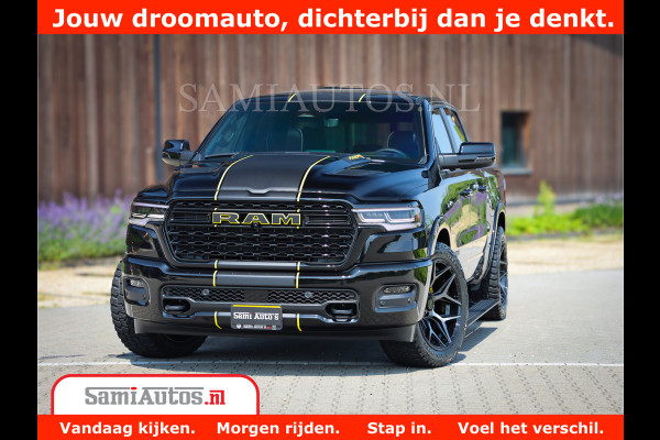 Dodge Ram 1500 Limited Night High Output 540HP 706Nm | Massage + Full Option | De Meest Luxe en Volle Pick-Up in zijn Klasse | Comfortabele Dubbele Cabine met Royale 5 Zitplaatsen | BPM vrij | Nu Leverbaar uit Voorraad | Voorraad Nr 2327 - 5407